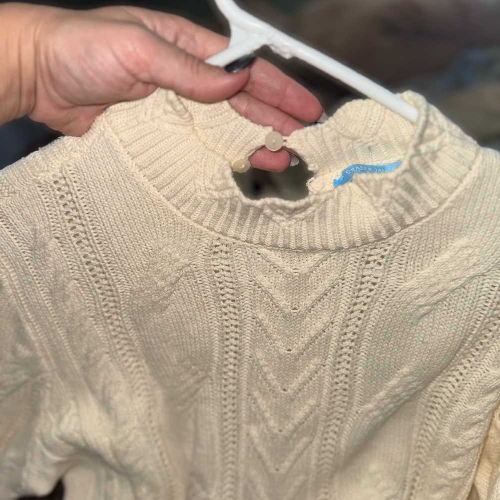 Draper James Cream Knit Sweater - Picture 5 of 7